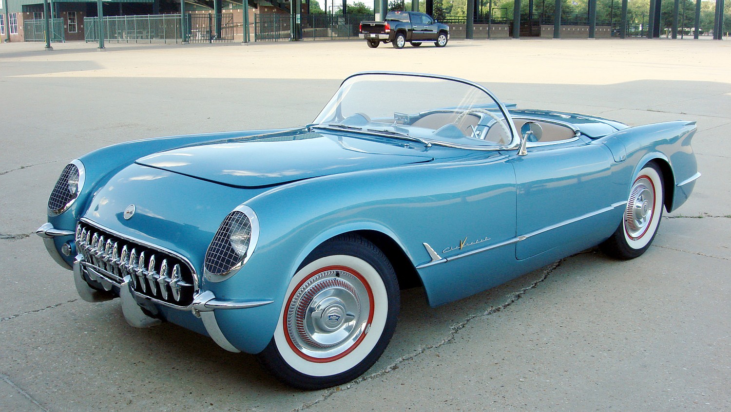 Click to Enlarge-Esc to Close Corvette Generations/C1/C1 1955 Blue V8.jpg
